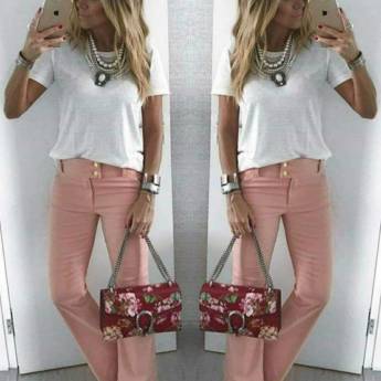 Comprar o produto de Calça de Linho (Semelhante a Essa Disponível no Tamanho: 48). em Roupas e Acessórios em Bauru, SP por Solutudo