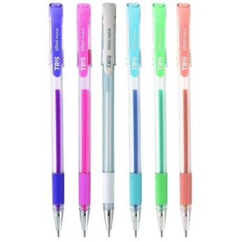 Comprar o produto de Caneta gel Tons Pastel Tris  em Papelarias em Jundiaí, SP por Solutudo