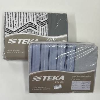 Comprar o produto de Jogo de cama Queen Teka em A Classificar em Uberlândia, MG por Solutudo
