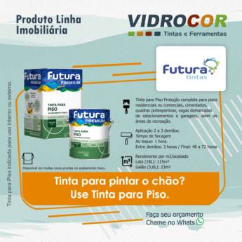 Comprar o produto de FUTURA Tintas - Vidrocor Tintas São Manuel em Tintas em São Manuel, SP por Solutudo