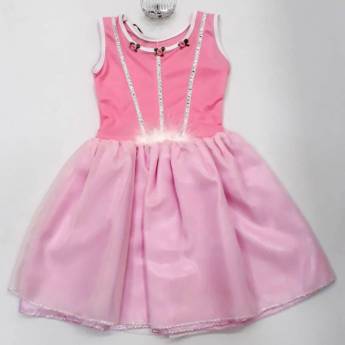 Comprar o produto de 2683 - Princesa rosa longa (tamanho 3) em Fantasia Bebê Feminina em Tietê, SP por Solutudo