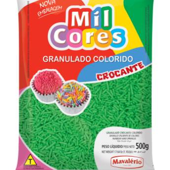 Comprar o produto de GRANULADO CROCANTE VERDE MIL CORES em Confeitaria em Jundiaí, SP por Solutudo