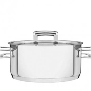 Comprar o produto de Caçarola Inox 24 Brava Rasa Tramontina  em Panelas pela empresa Casa Vitória em Foz do Iguaçu, PR por Solutudo