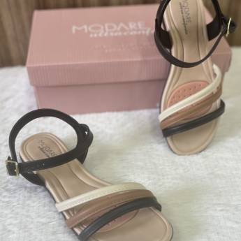 Comprar o produto de Sandália baixa ortopédica Modare feminina adulta em Calçados, Roupas e Bolsas em Uberlândia, MG por Solutudo