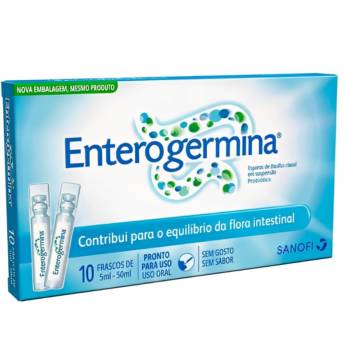 Comprar o produto de PROBIÓTICO ENTEROGERMINA - 10 FRASCOS DE 5ML em Medicamentos em São José do Rio Preto, SP por Solutudo