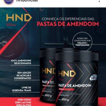 Comprar o produto de PASTA DE AMENDOIM - HND Alta Performance em Outros em Botucatu, SP por Solutudo