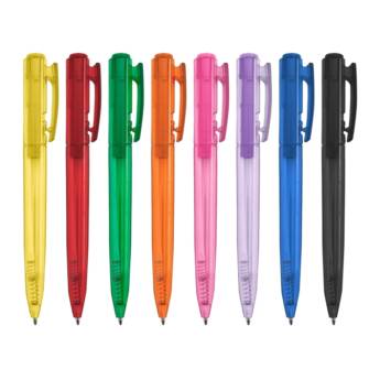 Comprar o produto de 01091T Caneta Plástica Translúcida em Canetas de Plástico em São José do Rio Preto, SP por Solutudo