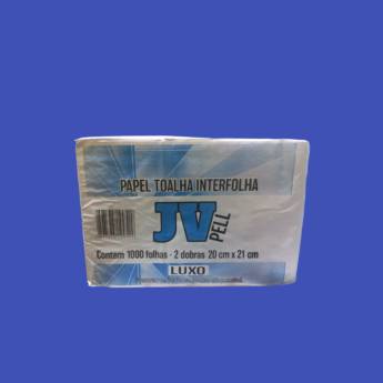 Comprar o produto de Papel Interfolha luxo 20cm X 21cm jv pell  em Produtos de Limpeza em Jundiaí, SP por Solutudo