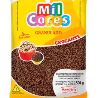 Comprar o produto de GRANULADO CROCANTE SABOR CHOCOLATE MIL CORES 500g em Confeitaria em Jundiaí, SP por Solutudo