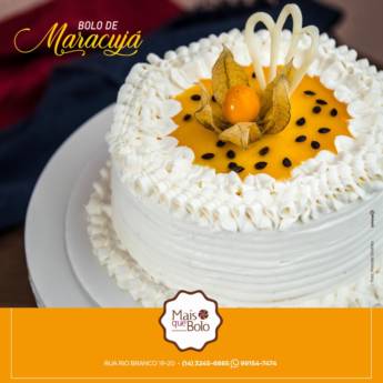 Comprar o produto de Bolo confeitado de MARACUJÁ  em Alimentos em Bauru, SP por Solutudo