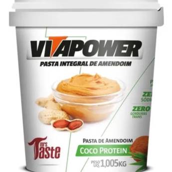 Comprar o produto de Pasta de Amendoim Coco 1kg ( Vitapower) em Produtos Naturais em Foz do Iguaçu, PR por Solutudo