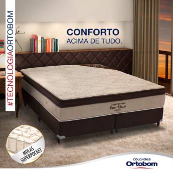 Comprar o produto de Superpocket Duo Visco em Colchões com Cama Box em Foz do Iguaçu, PR por Solutudo