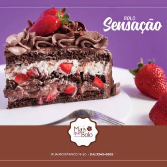 Comprar o produto de Bolo Sensação em Bolos e Doces em Bauru, SP por Solutudo