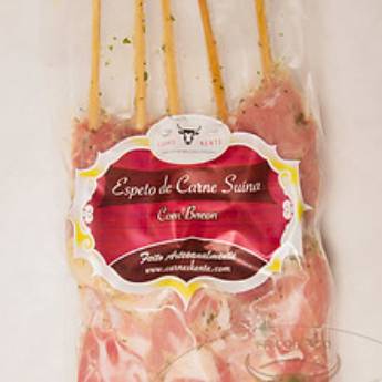 Comprar o produto de Espeto de Carne Suína Com Bacon em Espetos Suinos em Atibaia, SP por Solutudo