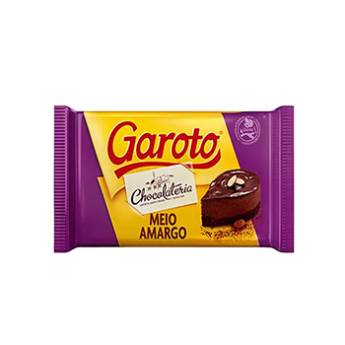 Comprar o produto de Barra de Chocolate Garoto Meio Amargo  em Chocolate em Americana, SP por Solutudo