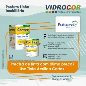 Comprar o produto de Tintas Futura - Loja Vidrocor Tintas São Manuel em Tintas em São Manuel, SP por Solutudo