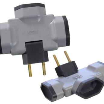 Comprar o produto de Adaptador de Tomada Articulado - Versatilidade e Praticidade em Qualquer Ambiente - Cidade Centenário, São Paulo/SP em Materiais Elétricos em São Paulo, SP por Solutudo