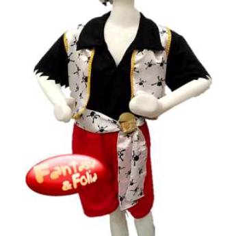 Comprar o produto de 2808 - Conjunto pirata juvenil (tamanhos 12 e 16) em Fantasia Juvenil Masculina em Tietê, SP por Solutudo