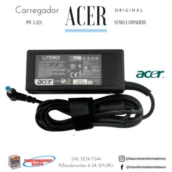 Comprar o produto de Fonte carregador ACER 19V 3,42A Original em Acer pela empresa Transformadores Bauru em Bauru, SP por Solutudo