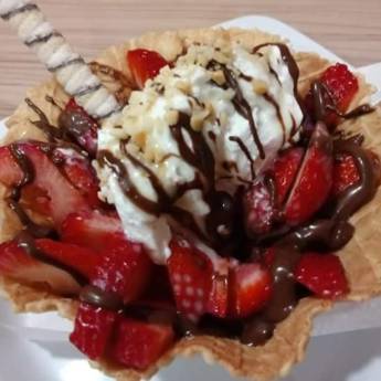 Comprar o produto de Cestinha recheada em Sorvetes em Bauru, SP por Solutudo