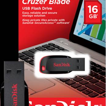 Comprar o produto de Pendrive Sandisk 16gb Cruzer Blade em Sandisk em Barra Bonita, SP por Solutudo