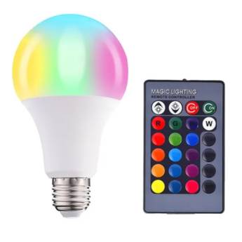 Comprar o produto de Lâmpada Led colorida com controle  em Materiais para Construção em Boituva, SP por Solutudo