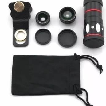 Comprar o produto de Lente de olho de peixe 4 em 1 para celular em Câmeras em Boituva, SP por Solutudo
