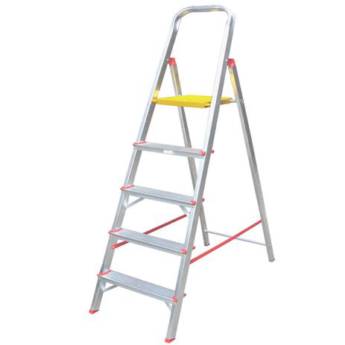 Comprar o produto de ESCADA DE ALUMÍNIO ALULEV RESIDENCIAL 5 DEGRAUS RN205 Loja de tintas em São Manuel em Ferramentas em São Manuel, SP por Solutudo