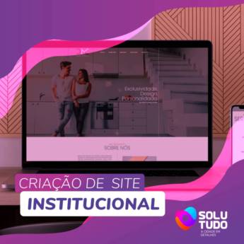 Comprar o produto de Criação de Site Institucional em Criação de Sites em Bragança Paulista, SP por Solutudo