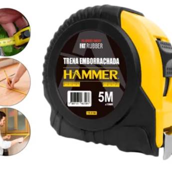 Comprar o produto de Trena Emborrachada 5M Hammer  em Materiais para Construção em Boituva, SP por Solutudo