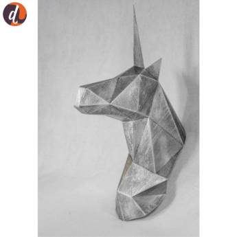 Comprar o produto de Unicórnio de parede prata em Decoração - Objeto para Decoração em Assis, SP por Solutudo