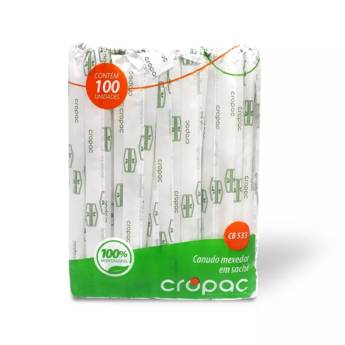 Comprar o produto de Canudo biodegradável 8mm sache  em Canudos pela empresa EmbalaFoz em Foz do Iguaçu, PR por Solutudo