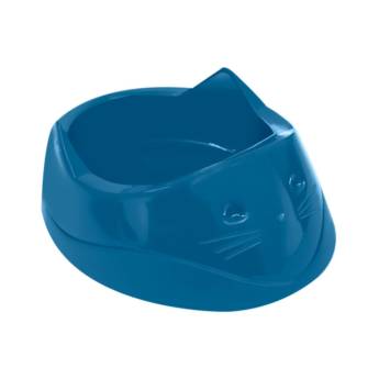 Comprar o produto de Comedouro Cara do Gato 200ml - Azul - Furacão em Artigos Pets em Divinópolis, MG por Solutudo