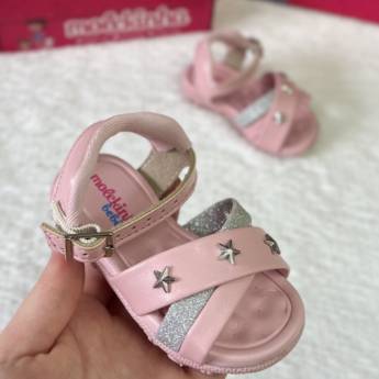 Comprar o produto de Sandália Molekinha bebê feminina em Calçados Infantis em Uberlândia, MG por Solutudo