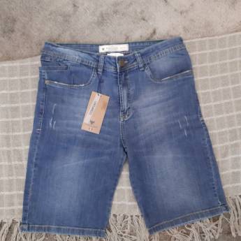 Comprar o produto de Bermuda comfort jeans em Moda Masculina em Bauru, SP por Solutudo