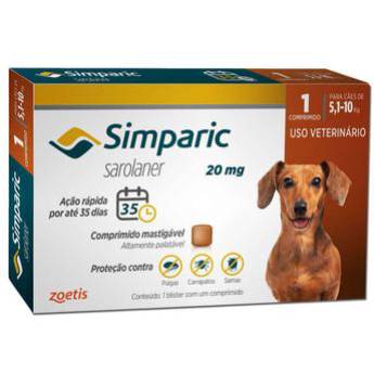 Comprar o produto de Simparic 20 mg anti-pulgas e carrapatos em A Classificar em Santa Cruz do Rio Pardo, SP por Solutudo