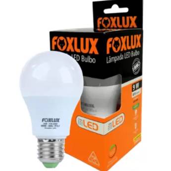 Comprar o produto de Lâmpada de Led Bulbo 9w 6.500K FoxLux em Materiais para Construção em Boituva, SP por Solutudo