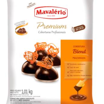Comprar o produto de COBERTURA PREMIUM EM GOTAS PARA DERRETER SABOR CHOCOLATE AO LEITE E MEIO AMARGO “BLEND” MAVALÉRIO em Confeitaria em Jundiaí, SP por Solutudo