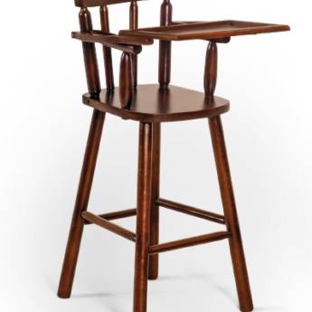 Comprar o produto de Cadeira Papa Nenê Cor Imbuia em Cadeiras de Alimentação pela empresa Cirineu Móveis em Foz do Iguaçu, PR por Solutudo