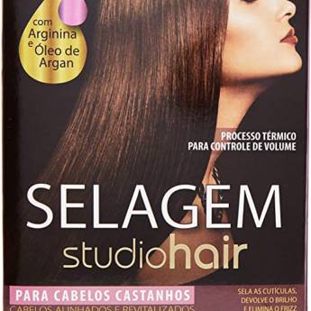 Comprar o produto de Kit Selagem Studio Hair Cabelos Castanhos em Químicas em Aracaju, SE por Solutudo