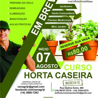 Comprar o produto de Curso Horta Caseira em A Classificar em Botucatu, SP por Solutudo