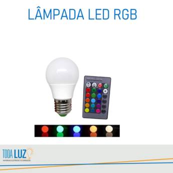 Comprar o produto de Lâmpada de LED RGB em Iluminação pela empresa Toda Luz Materiais Elétricos e Iluminação em Atibaia, SP por Solutudo