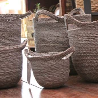 Comprar o produto de Cachepô produzido com Erva Marinha desidratada em Decoração - Objeto para Decoração em Americana, SP por Solutudo