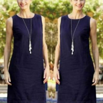 Comprar o produto de Vestido Tubinho de Viscose Acetinado (Semelhante a Esse Disponível no Tamanho: 46). em Roupas e Acessórios em Bauru, SP por Solutudo