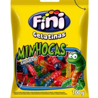 Comprar o produto de Minhocas - 100g em Doces em Jundiaí, SP por Solutudo