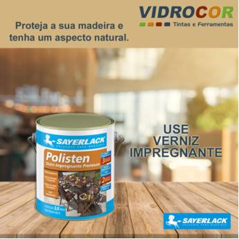 Comprar o produto de Verniz para madeira Polisten Sayerlack Loja de tintas em São Manuel em Linha Imobiliária em São Manuel, SP por Solutudo