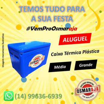 Comprar o produto de Locação de Caixas Térmicas em Aluguel de Equipamentos em Botucatu, SP por Solutudo