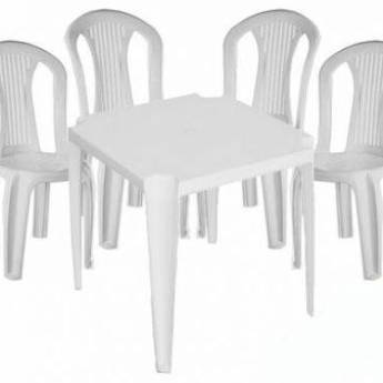 Comprar o produto de Conjunto 4 cadeiras e 1 mesa de plástico em Outros em Ourinhos, SP por Solutudo
