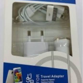 Comprar o produto de Carregador Universal USB de 3 Saídas e Adaptador de Carro USB – Praticidade e Conexão em Lençóis Paulista/SP em Informática em Lençóis Paulista, SP por Solutudo