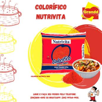 Comprar o produto de COLORIFICO NUTRIVITA 500G em Alimentos e Bebidas em Botucatu, SP por Solutudo
